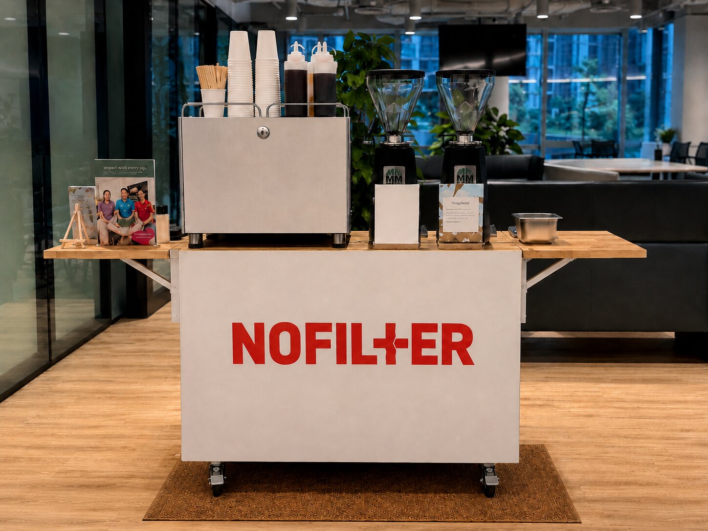 A NoFilter counter installed on site in Singapore